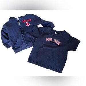 Red Sox Navy Blue sweatshirt 18 month and T-shirt 2T